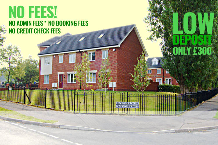 Rochester court has no admin fees, no booking fees, no credit check fees, and a low deposit of only £300